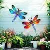 Decorazione Murale Artistica da Appendere a Parete con Libellula in Metallo 3D Vintage Scultura da Appendere a Parete in Ferro Battuto Decorazione per Giardino Casa Festa