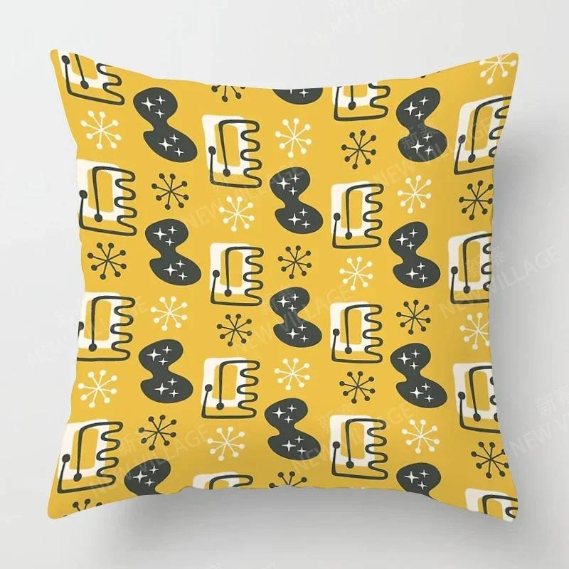 Nordic Fall Home Decor Autumn Throw Pillow Case Sofa Cushion Cover Modern  Geometry