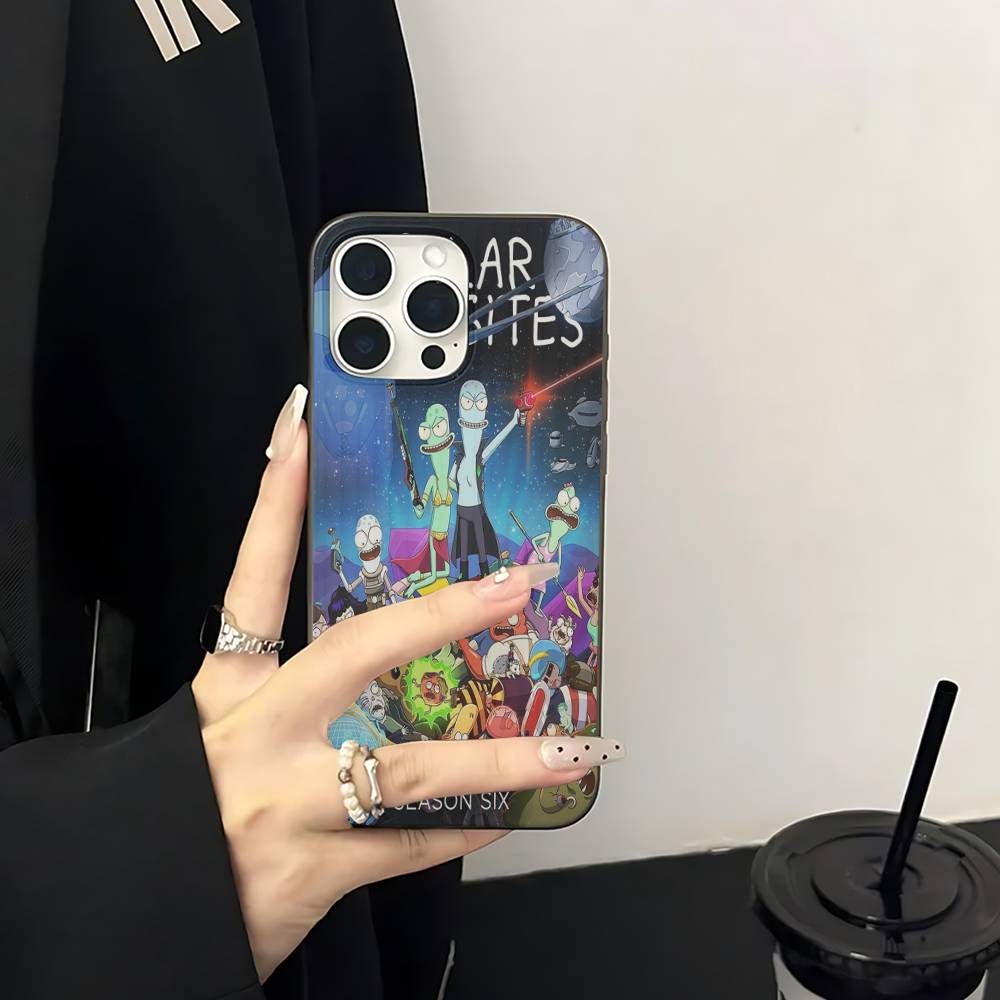 S-Solar O-Opposites Cartoon Soft Corrugated Phone Case For IPhone 11 12 13 14 15 16 17 Pro Max Plus Pro Shockproof Cover