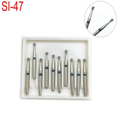 10PCS FG Diamante Fresa Dentale Trapano Per Lo Sbiancamento Dei Denti Medio Lucidatura Levigante Strumento Odontoiatria Materiali SI-47