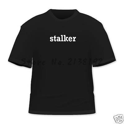 new stalker T Shirt men patterm cool tshirt mens top tees new black tshirts euro size