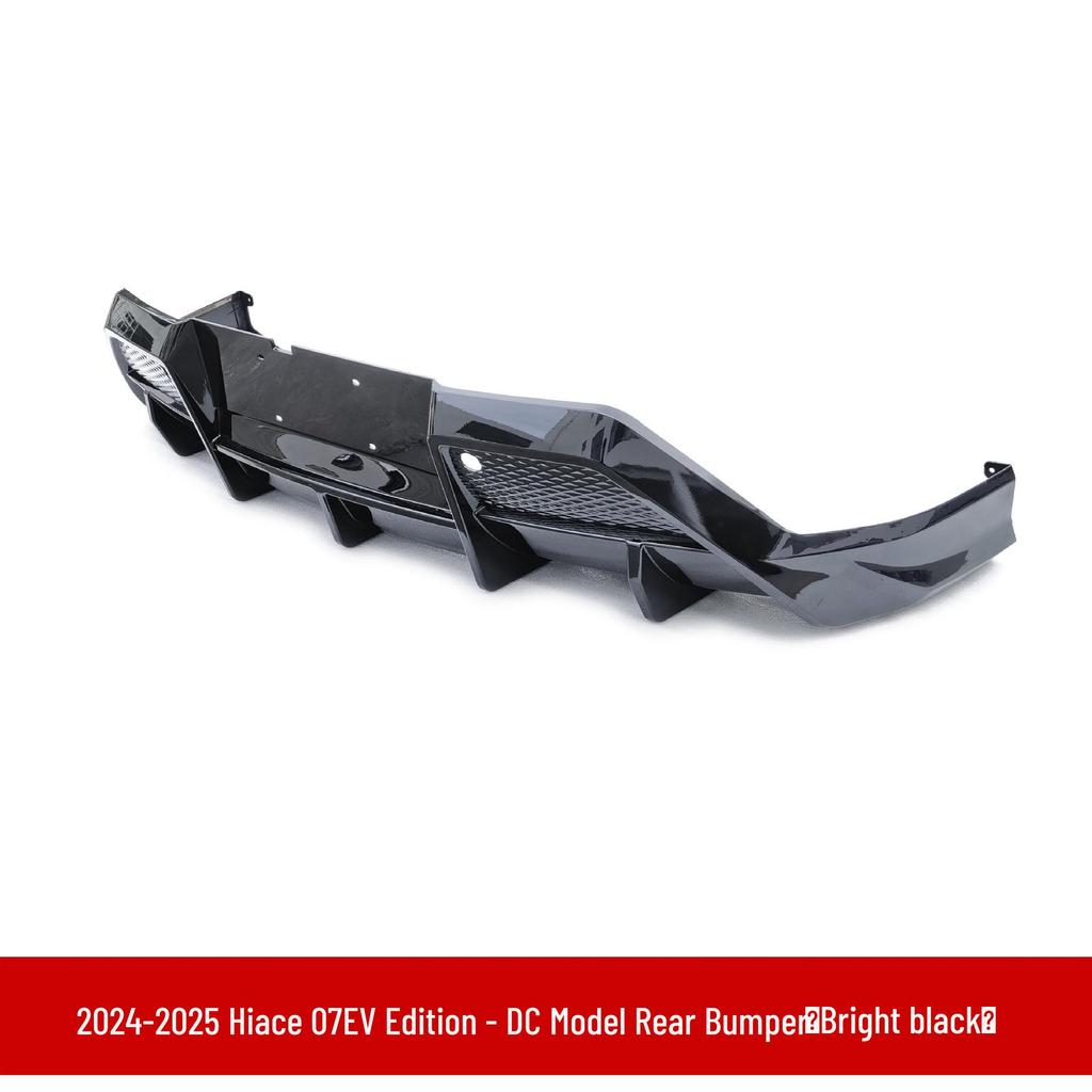 For BYD Hiace 07EVDC: rear bumper, front bumper, rear lip, side skirts, rear wing, front splitter, rear spoiler.