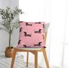 Cute Dachshund Pillow Cases Dogs Animal Cushion Covers Awesome Zipper Decorative Pillowcover for Living Room 45x45cm