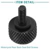 ACROPIX Motorcycle Rear Back Seat Mount Bolt Screw 6mm-20 Screw Black 1pcs