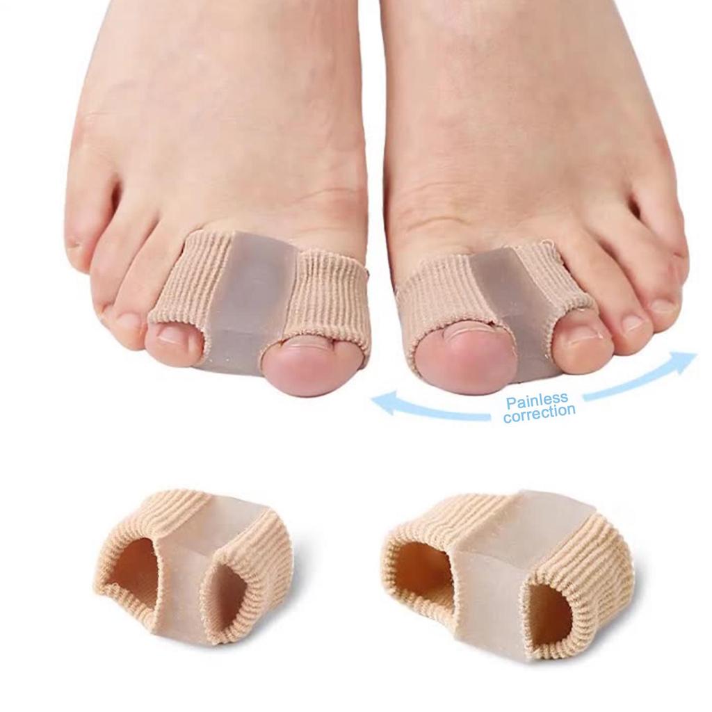1 stuks siliconen teenspreider, scheider, corrector, duim, vingercorrectie, rechttrekken, voetverzorgingstool