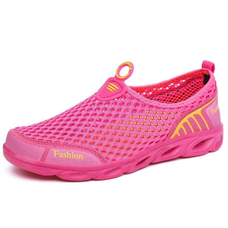 Heren Mesh Instappers Ademend Holle Zool Lichtgewicht Casual Zomerschoeisel