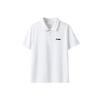 Polo Shirts Unisex White Polo Collar Moderate Straight Fit APLV687-1