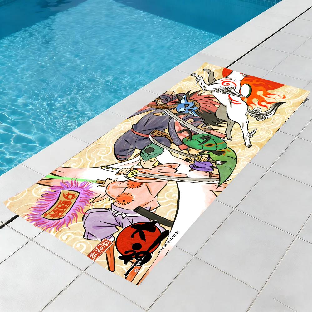 O-Okami-S Towel Microfiber Beach Towel, Quick-Dry, Sand-Free, Ultra-Fine Fiber, Super Soft.