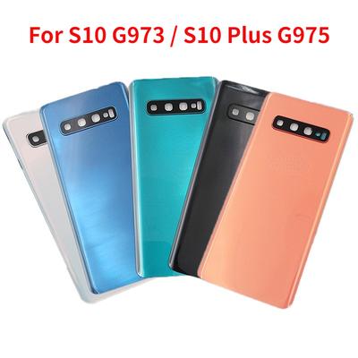 Für Samsung Galaxy S10 G973 S10 + Plus G975 Zurück Batterie Hintere Tür Gehäuse Mit Kamera Objektiv