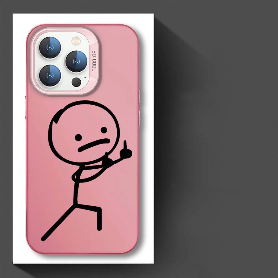 Phone Cover Case for iPhone 17 Pro Max Air 16 14 Plus 13 12 Pro 11 15 Cartoon Matchman