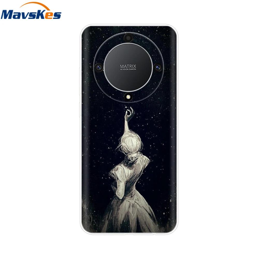 Soft Case For Honor Magic6 Lite TPU Silicone Phone Case For Honor X9b X9a Magic 5 6 Lite 5G Protective Shell Back Cover Fundas