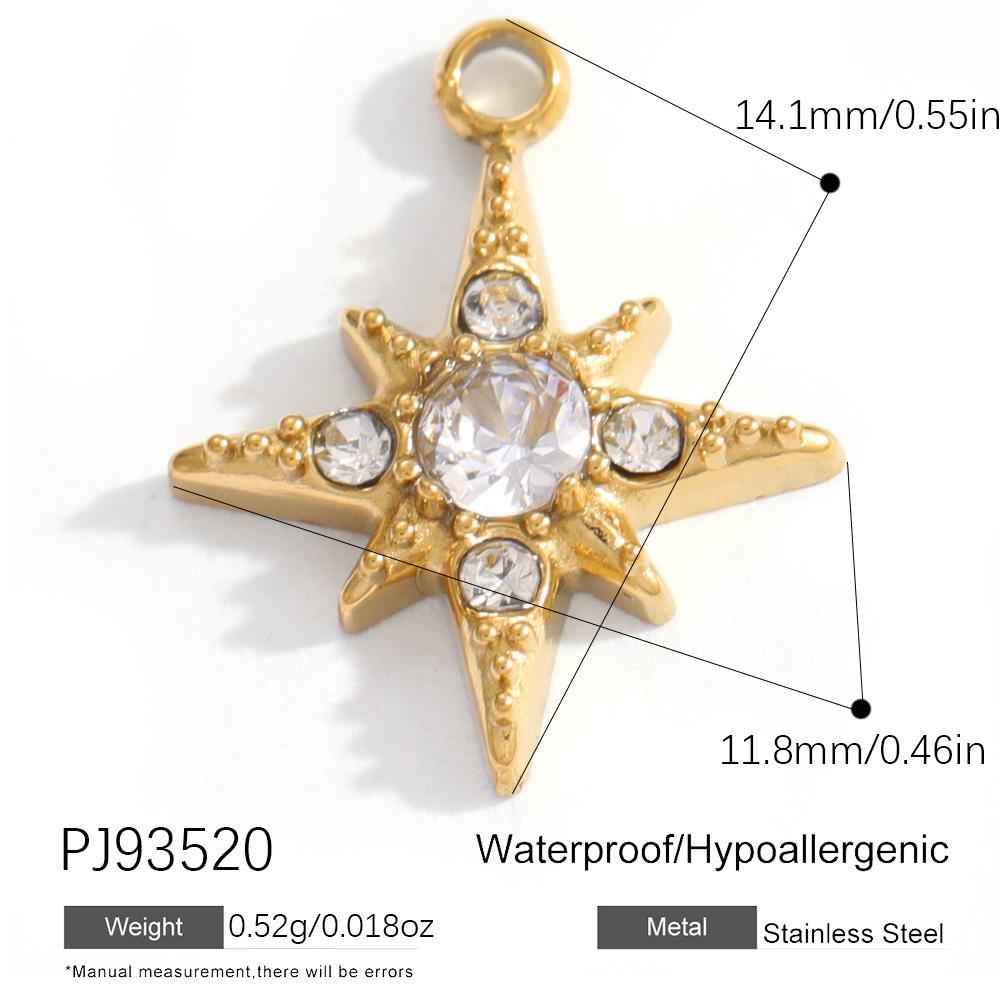 Heart Cat Dog Owl Oil Drop Ocean Style Pendants 18K Gold Plated Stainless Steel Charms Fashion Jewelry Gold Pendants