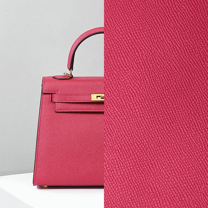 The Second Generation Kelly Bag Palm Pattern Cowhide Shoulder Bag Women's Leather Versatile Commuter Messenger Portable Kelly Bag