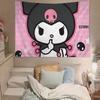 Cute KKuromi Tapestry Wall Hanging Tapestry Art Deco Blanket Curtain Hanging At Home Bedroom Living Room Decor