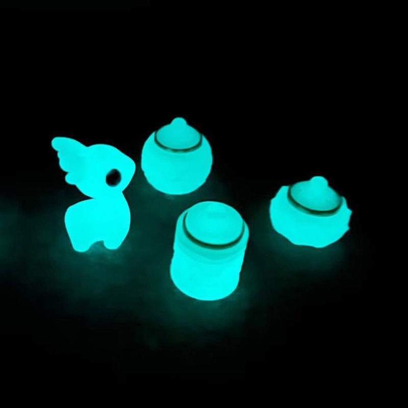 Mini Ornaments Hollowed Out Luminous Stone Sachet Pendant Accessories Diy Jewelry Mobile Phone Chain Keychain Home Decoration