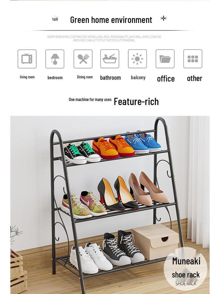 Multi-Layer Iron Balcony Flower Stand - Modern Potted Plant Storage Rack