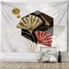 Simple Marble Line Ginkgo Leaf Tapestry Wall Hanging Bohemian Psychedelic Bedroom Living Room Home Decor