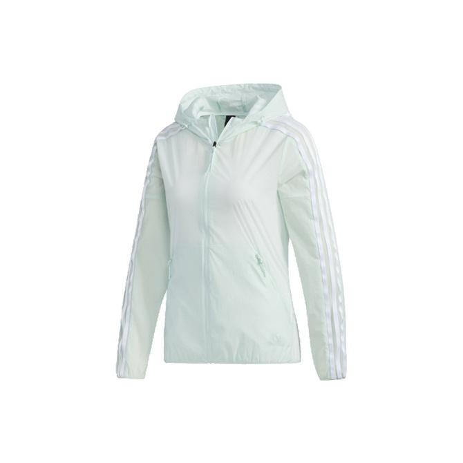 Adidas Windbreaker 3S Woven Jacket Women Outerwear Light-Green FT2882