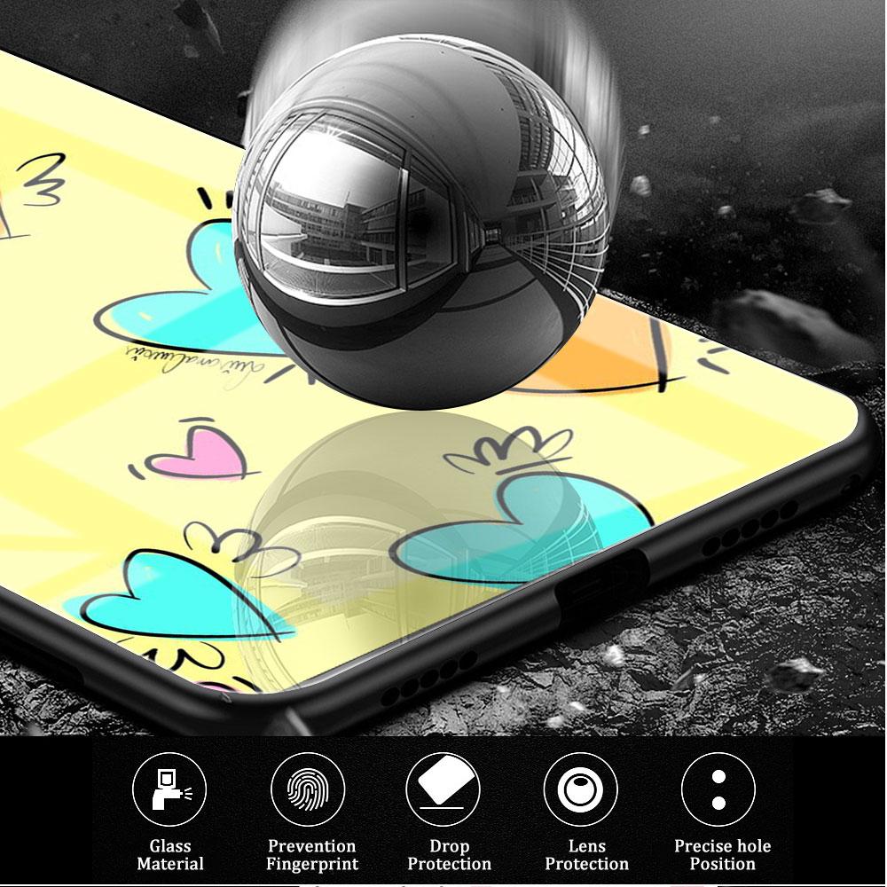 LIEBE Herz Glas Hülle Für Samsung Galaxy S22 S20 FE S21 Plus Handyhülle S10 5G S9 Note 20 Ultra 10 Lite Hülle