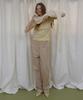 Lonkeu Color Cotton Wide Pants (Beige)