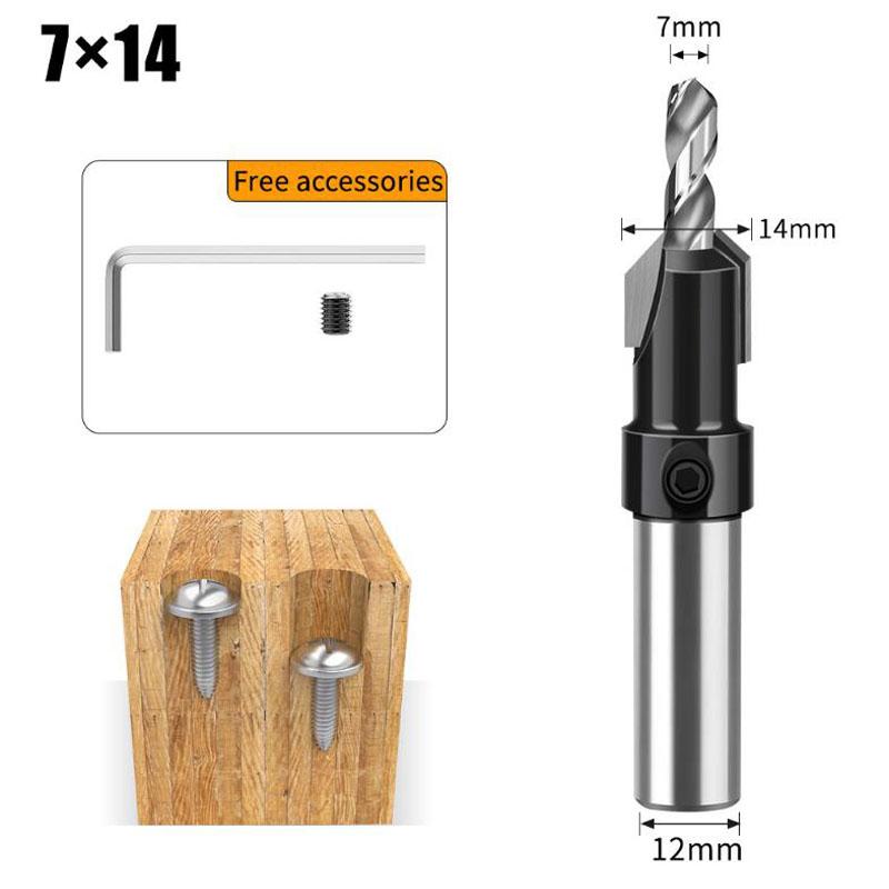

Деревообрабатывающее сверло-зенковка, фреза для отверстий в сплаве, сверло для крепления шурупов по дереву, деревообрабатывающие инструменты, хвостовик 8 мм 10 мм NO19