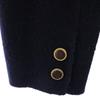Burberrys wool Lapel switch double Jacket 11AR Navy system Old Women Used