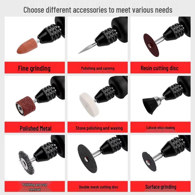 Electric Grinder Accessory Set for Carving, Cutting, Grinding, Polishing, and Rust Removal - Compatible with Angle Grinders and Electric Drills