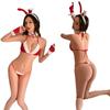 Qiao Aisi's New Three-point Suit Female Sexy Bunny Cosplay Christmas Sex Uniform Temptation
