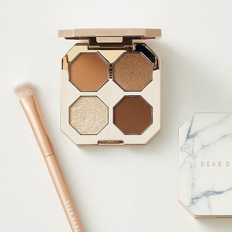 

[Dear Dahlia] Dream Velvet Eyeshadow Palette + Eyeshadow Brush Planning Set 4 Types (Choose 1) Heartwarming + Eyeshadow Brush Special Set