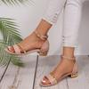 Fashion Women High Heels Sandals 2025 New Fashion Party Shoes for Women Comfortable Open Toed Thin Heels Sandals Designer Luxury Sandals