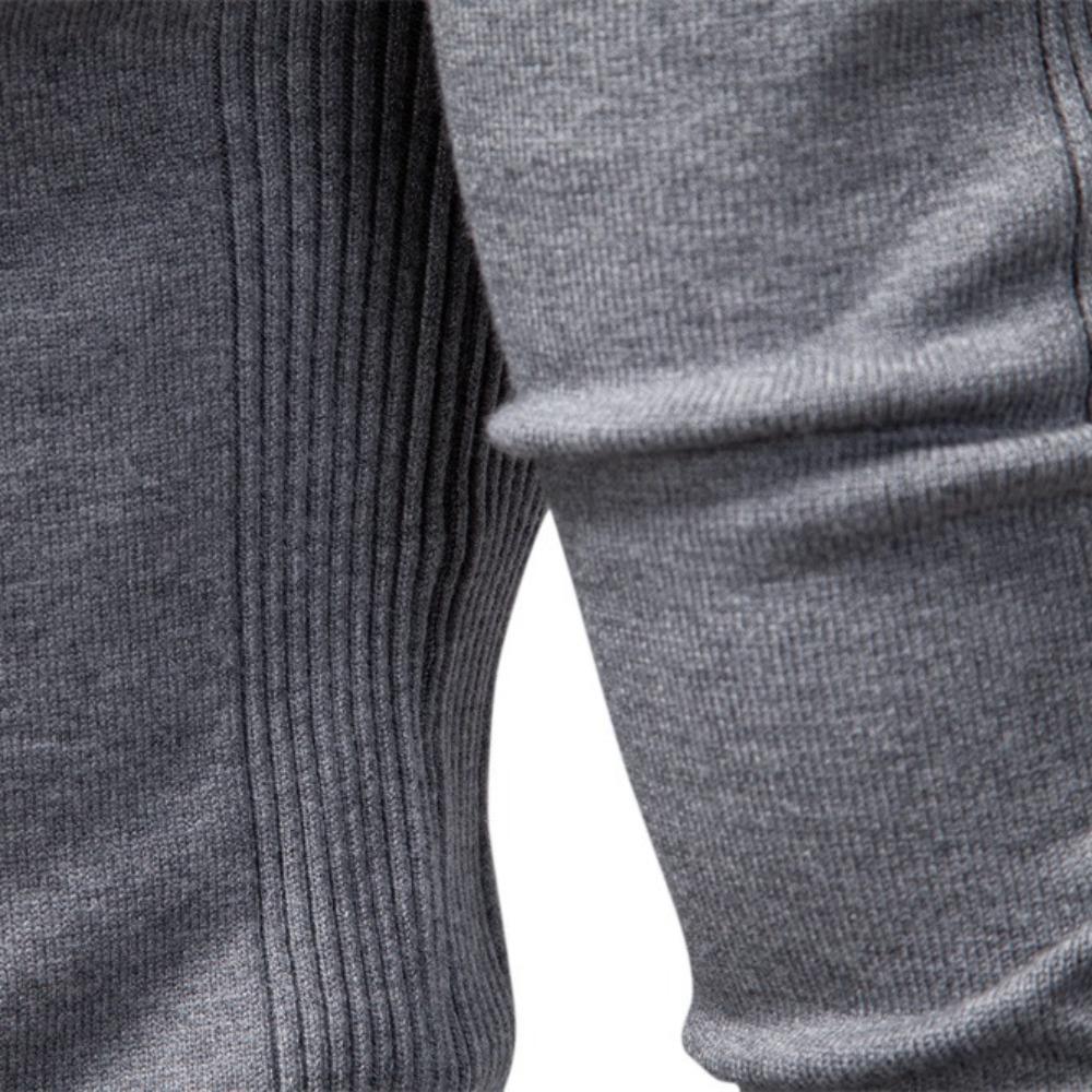 Autumn and Winter Thickened Sweaters, Men's Round-neck Slimming Sweaters, Men's Knitted Sweaters, Top for Casual Wear