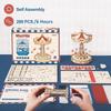 ROBOTIME ROKR 3D Puzzles for Adults-Projects for Teens-LED Swing Ride Model Building Kit-Music Box DIY Kit-Gift for Teens and Adults