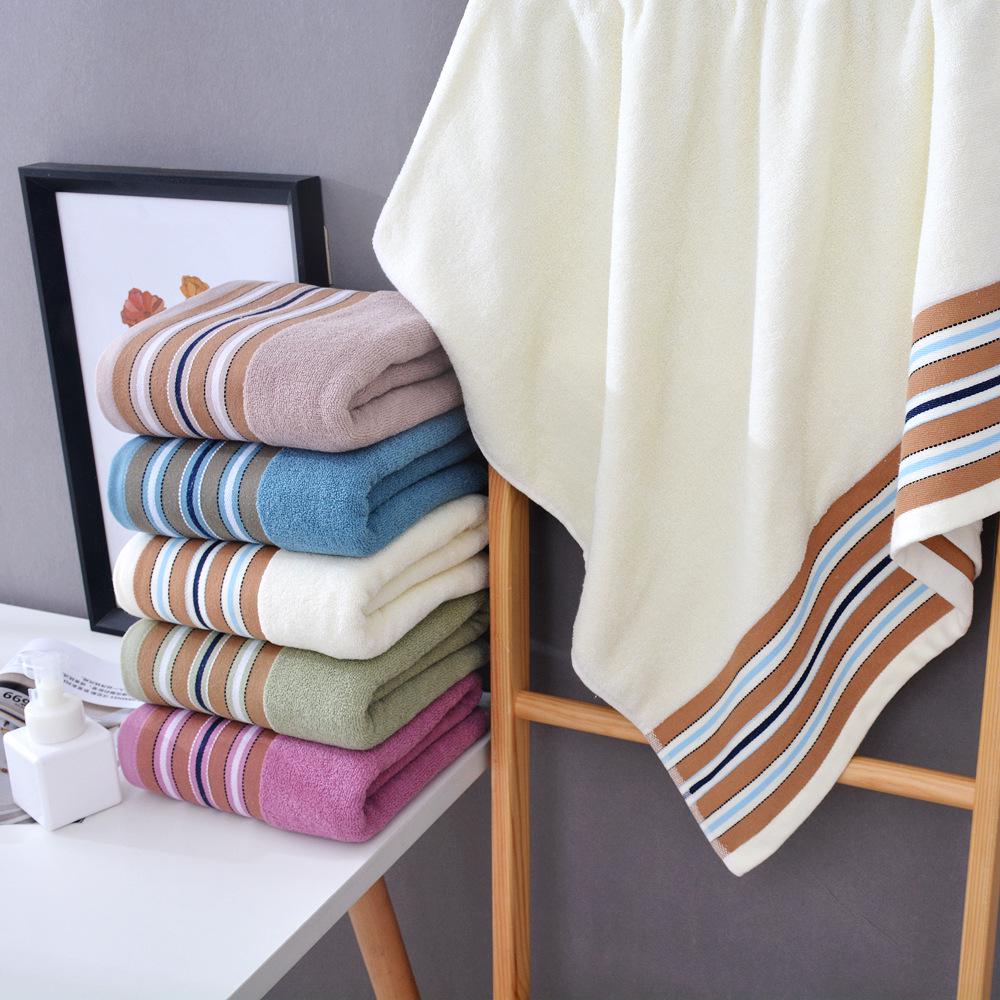 Pure Cotton Soft Absorbent Bath Towel Set with Logo Customization