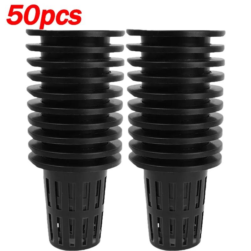 25-100x Hydroponic Pot Net Cups Garden Soilless Cultivation Slotted Mesh Net Cup Plastic Plant Rooter Grown Baskets Nursery Pots