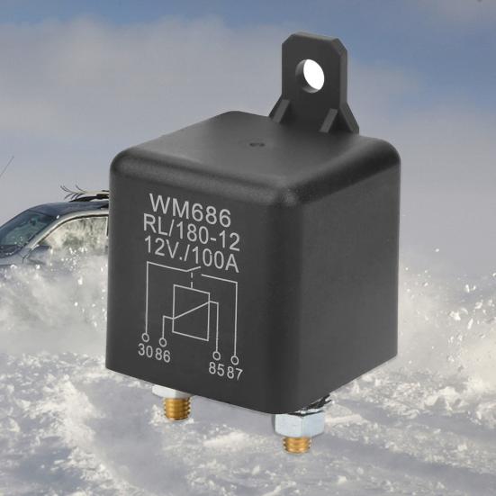Wm686 100A Rl/180 12V Dc Dust-Proof Automotive Fused Car Starter Relay Accessory