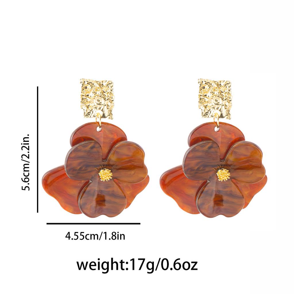Floral, High-end, Sweet, Fashionable, Holiday-style Women’s Earrings