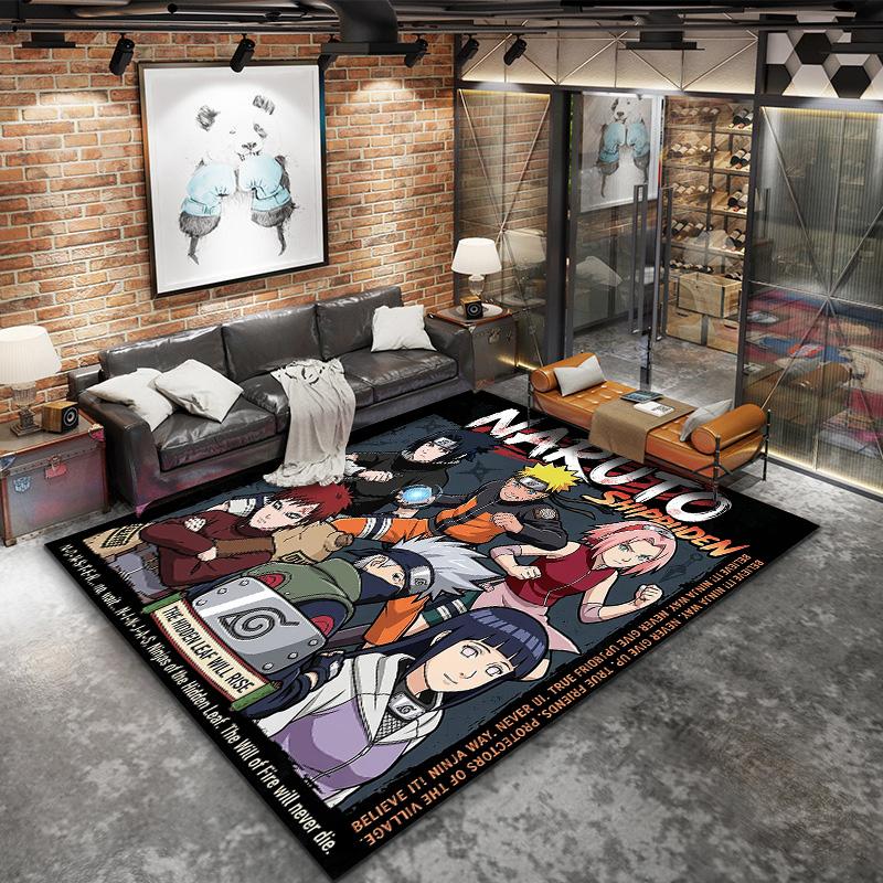Naruto Generations Carpet Rug For Living Room Bedroom Home Sofa Decoration,kids Play Nonslip Floor Mat
