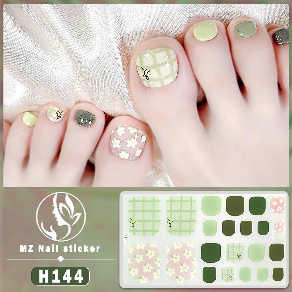 H New Nail Sticker 3D Diamond Nail Sticker Waterproof Long-lasting White Nail Sticker