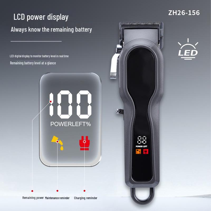High-Power Professional Electric Hair Clipper & Trimmer with Adjustable Cutting Length for Salon Use