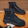 Men's High-top Casual Sports Shoes Are Breathable, Anti-slip, Comfortable and Fashionable. Men's Short Boots Are Large Size