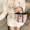Summer Fashion Portable Commuter Bag Women's Bag 2025 New Bow Printed Small Tote Bag Messenger Bag