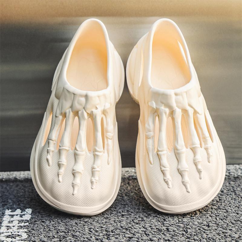 

Обувь для мужчин Модные сандалии Модные и персонализированные Skeleton Claws Легкая мужская обувь для дома и отдыха на природе Пляжная обувь 45 бежевый