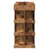 Vidaxl Stolik Barowy Z Półkami, Stare Drewno, 100X48X101,5 Cm