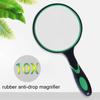 1Pcs Antique Mahogany Handle 10X Magnifying Glass 50/65/75/90/100mm Eye Loupe  For Reading Book