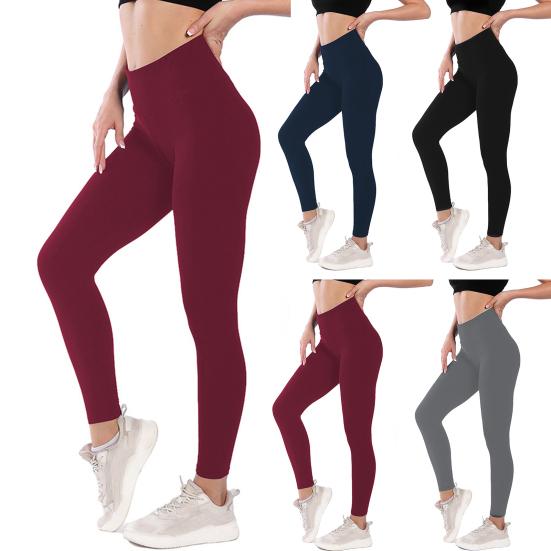 Női leggings magas derekú karcsúsított bársony béléssel vastagított nadrág csípő