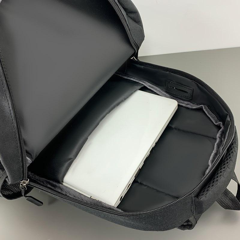 Fashion backpack, new simple and large-capacity burden reduction, middle school student schoolbag, business USB backpack