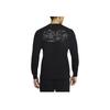 Nike Solid Color Crew Neck Long Sleeve T-Shirt Men Tops Black DJ6175-010