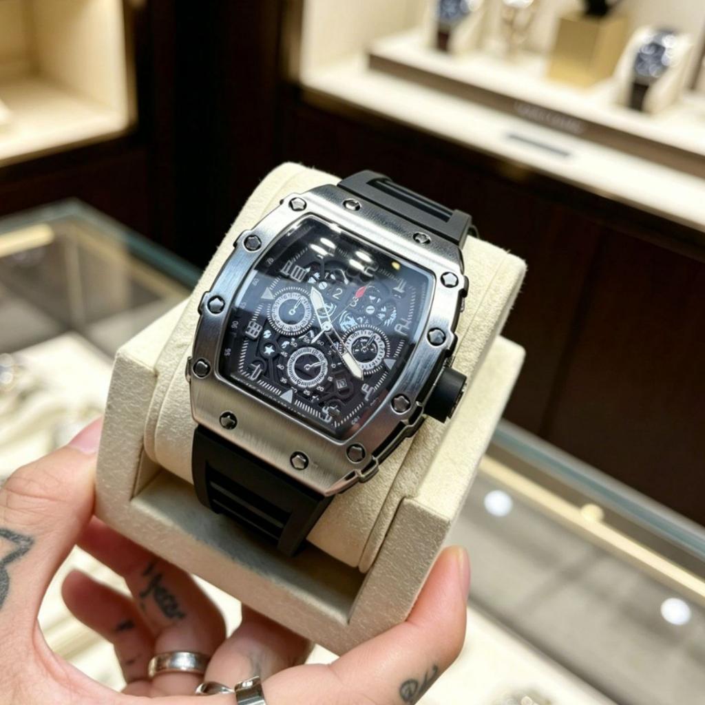 Men's Watch Casual Waterproof Fashion Dopamine Dial Trendy Sports Student Quartz Wristwatch