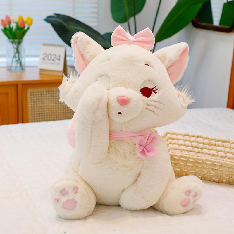

32cm Cherry Blossom Mary Cat Plush Toy Cartoon Anime Cat Plush Doll Sofa Pillow for Girlfriend Birthday Gift 32cm