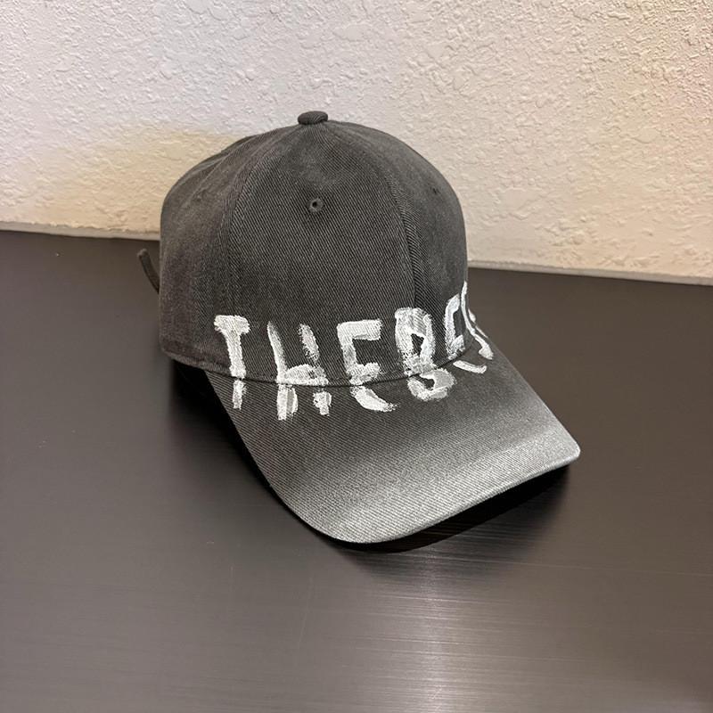 

Vintage Letter Baseball Cap For Men Women With Wide Brim Sun Protection